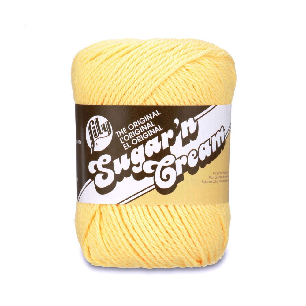 Lily Sugar 'n Cream 10 Ply Solids Yellow
