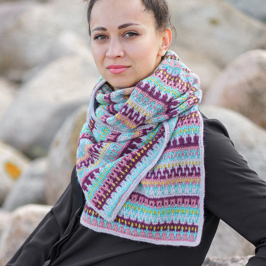 Lilla Bjorn Crochet A Sea Story, Lilla Bjorn Crochet Scarf