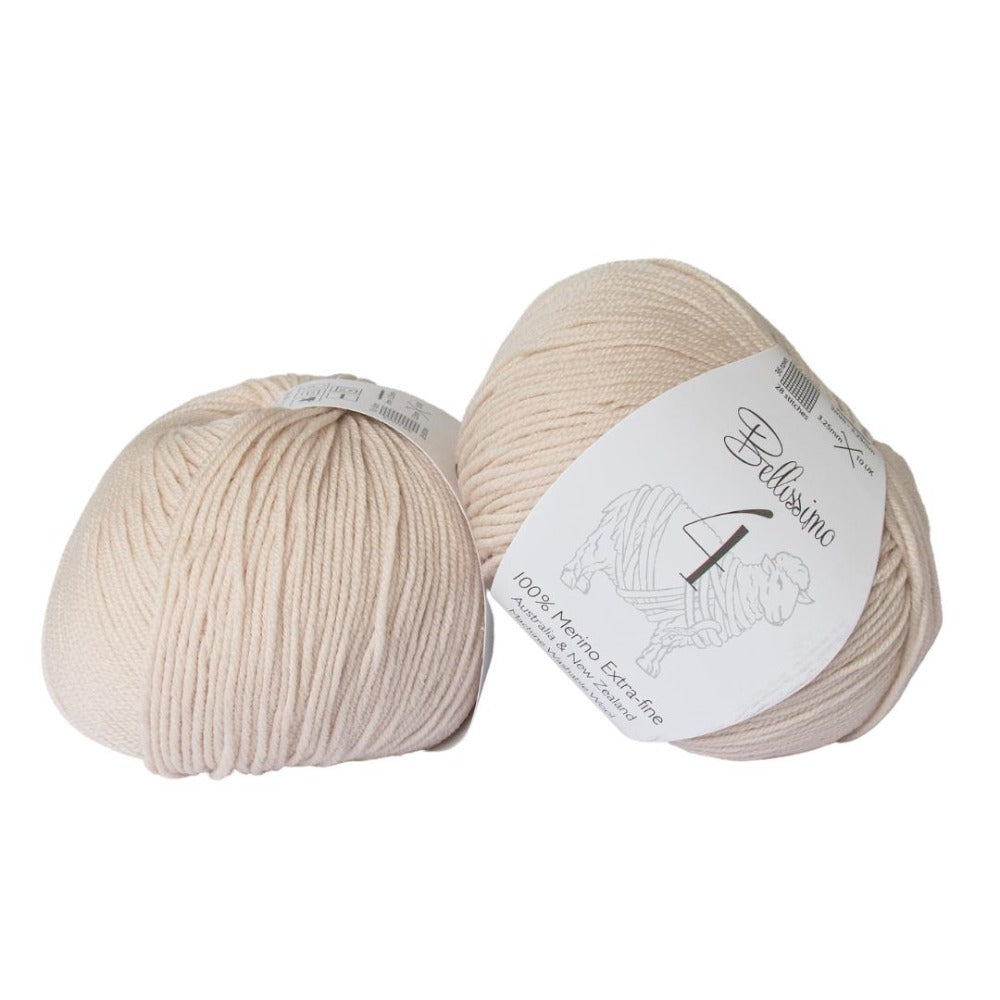 Bellissimo Extra Fine Merino 4 Ply 404 Beige