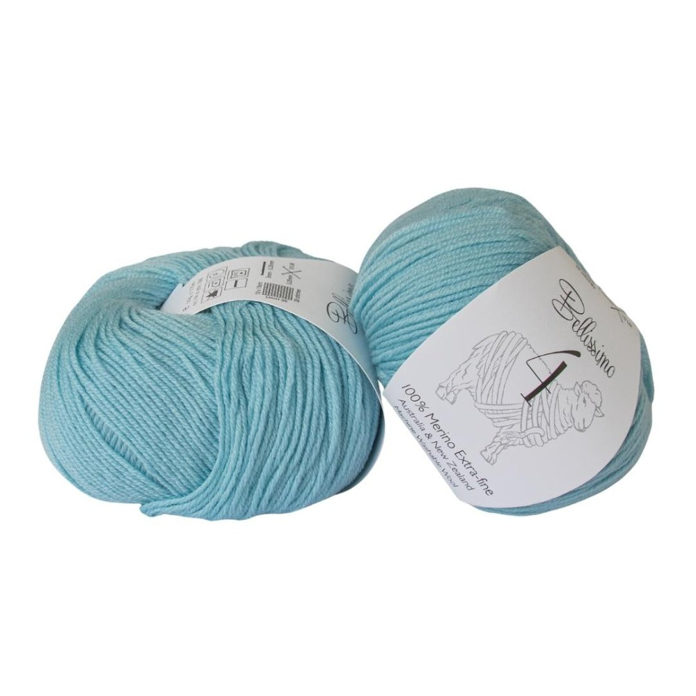 Bellissimo Extra Fine Merino 4 Ply 412 Duck Egg