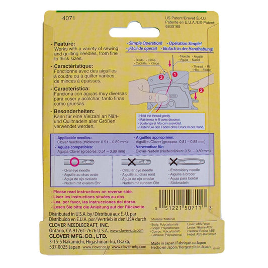 Clover 4071 Desk Needle Threader Purple