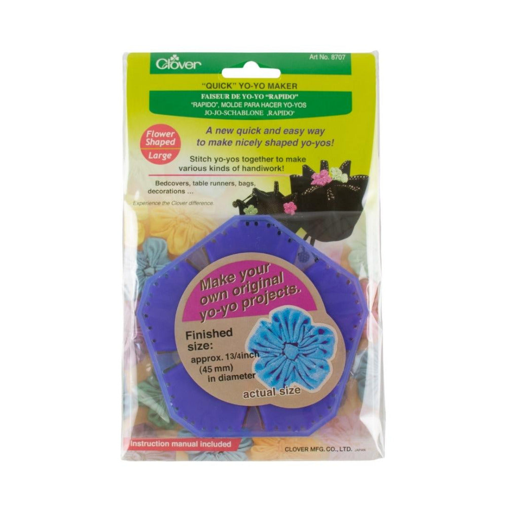 Clover 8707 Flower Shaped Yo Yo Maker Large-45mm