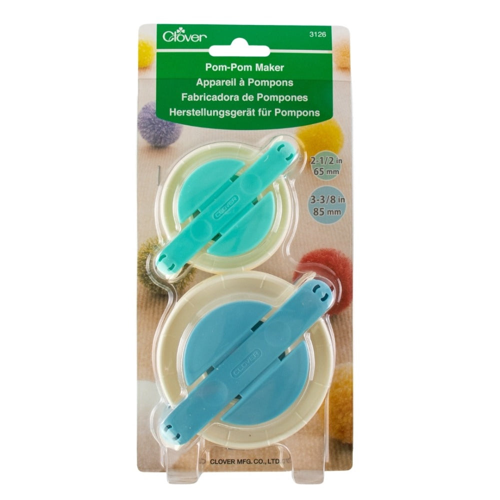 Clover 3126 Pom Pom Makers Set of Two Large- 65mm/85mm
