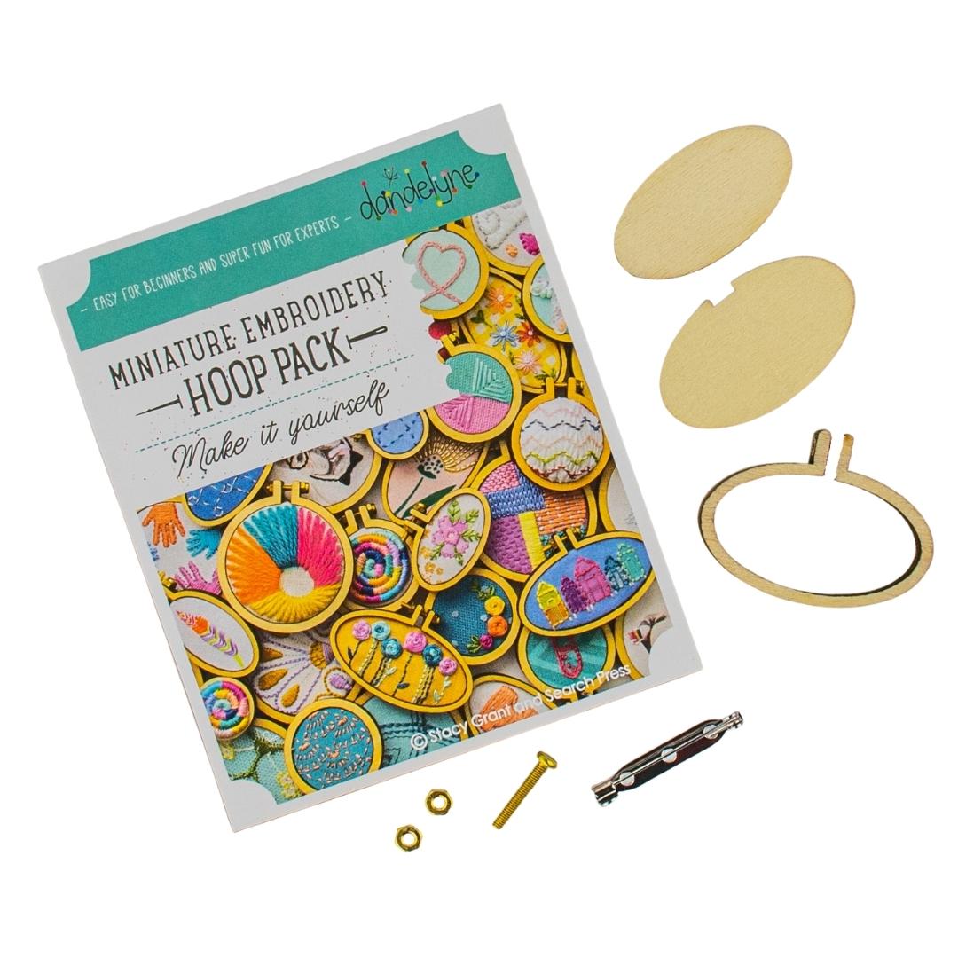 DL0017 Dandelyne Miniature Hoop Pack Small Horizontal Oval with Brooch