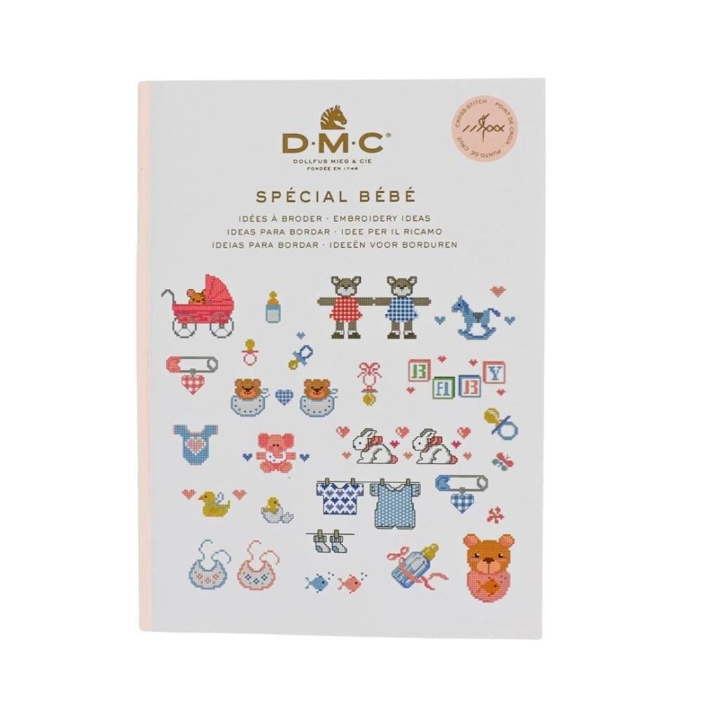 DMC Special Bebe- Baby Embroidery Ideas, Counted Cross Stitch Pattern Book