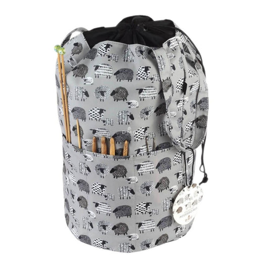 DMC Round Drawstring Bag Grey