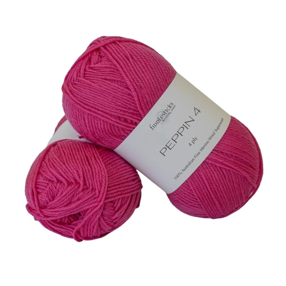 Fiddlesticks Peppin Fine Merino 4 Ply 409 Lipstick