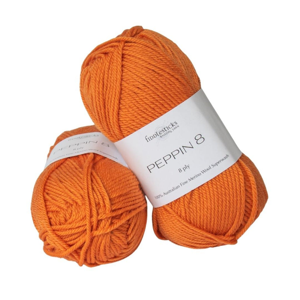Fiddlesticks Peppin Fine Merino 8 Ply 824 Copper