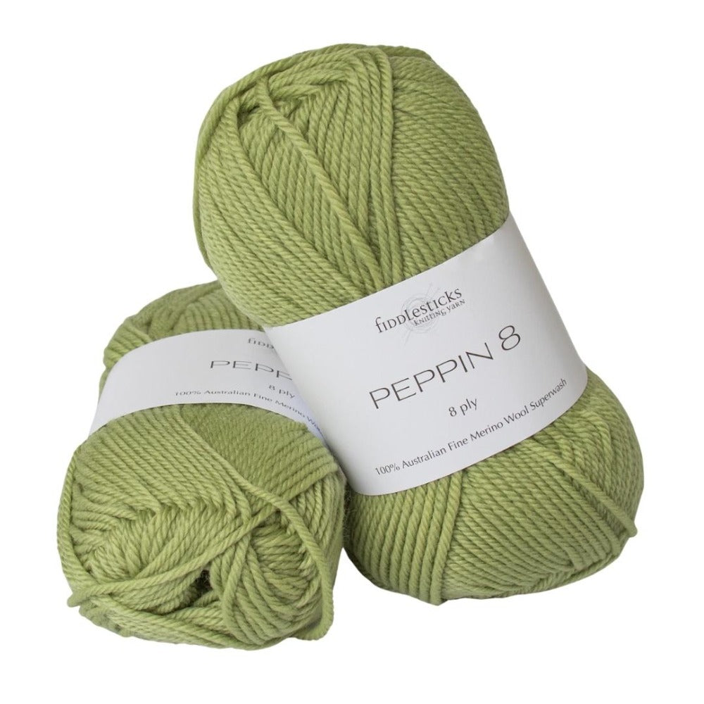 Fiddlesticks Peppin Fine Merino 8 Ply 829 Leaf