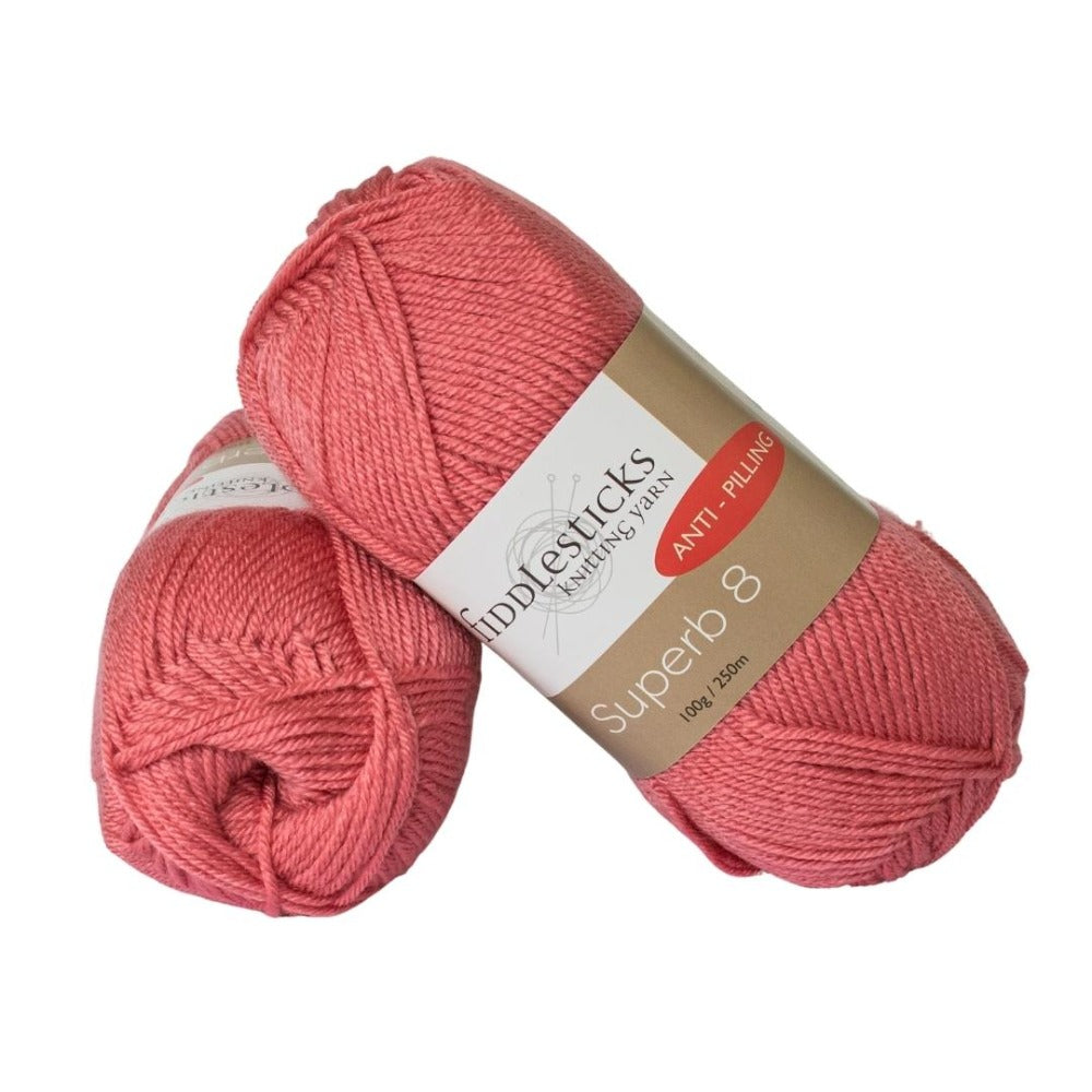 Fiddlesticks Superb 8 Ply 70043 Strawberry