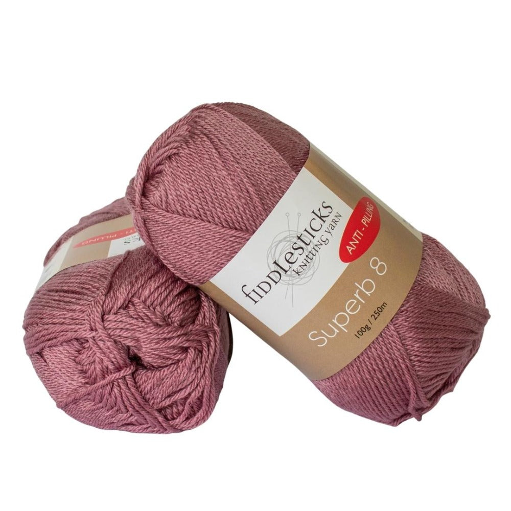 Fiddlesticks Superb 8 Ply 70056 Dusty Pink