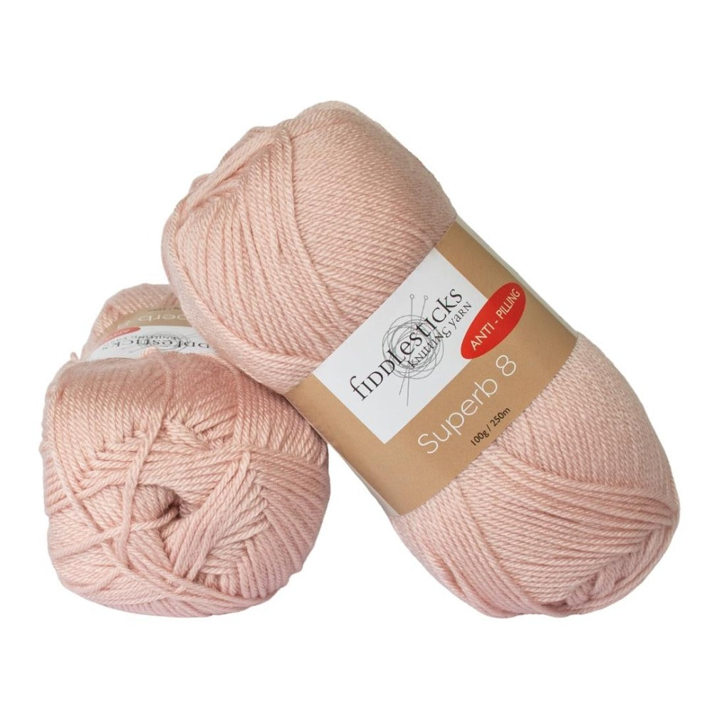 Fiddlesticks Superb 8 Ply 70057 Baby Pink