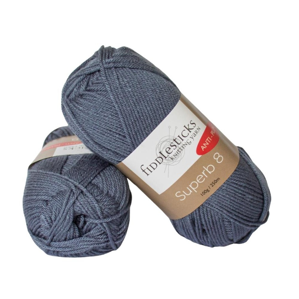 Fiddlesticks Superb 8 Ply 70065 Steel Blue