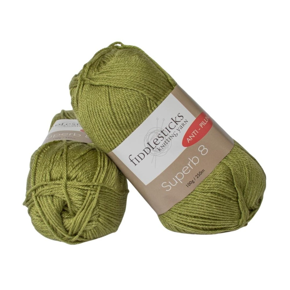 Fiddlesticks Superb 8 Ply 70070 Leaf Green