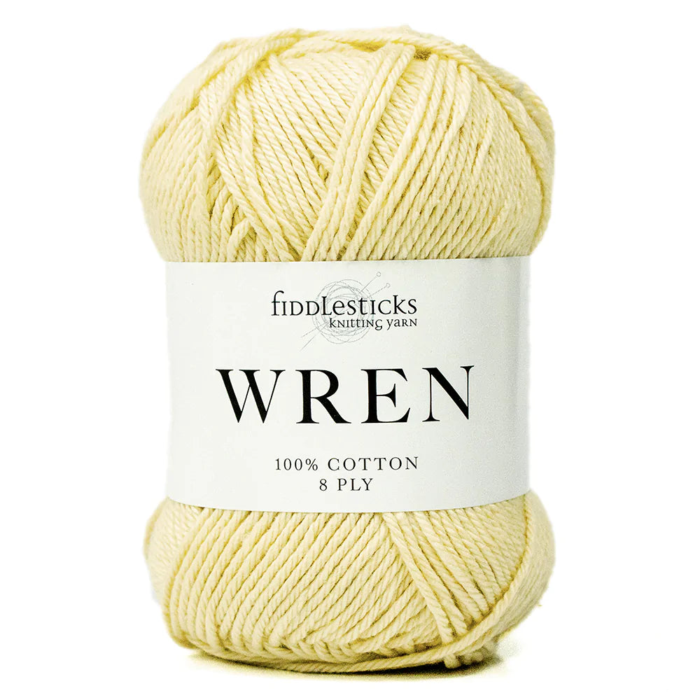 Fiddlesticks Wren 8 Ply Pure Cotton 004 Butter