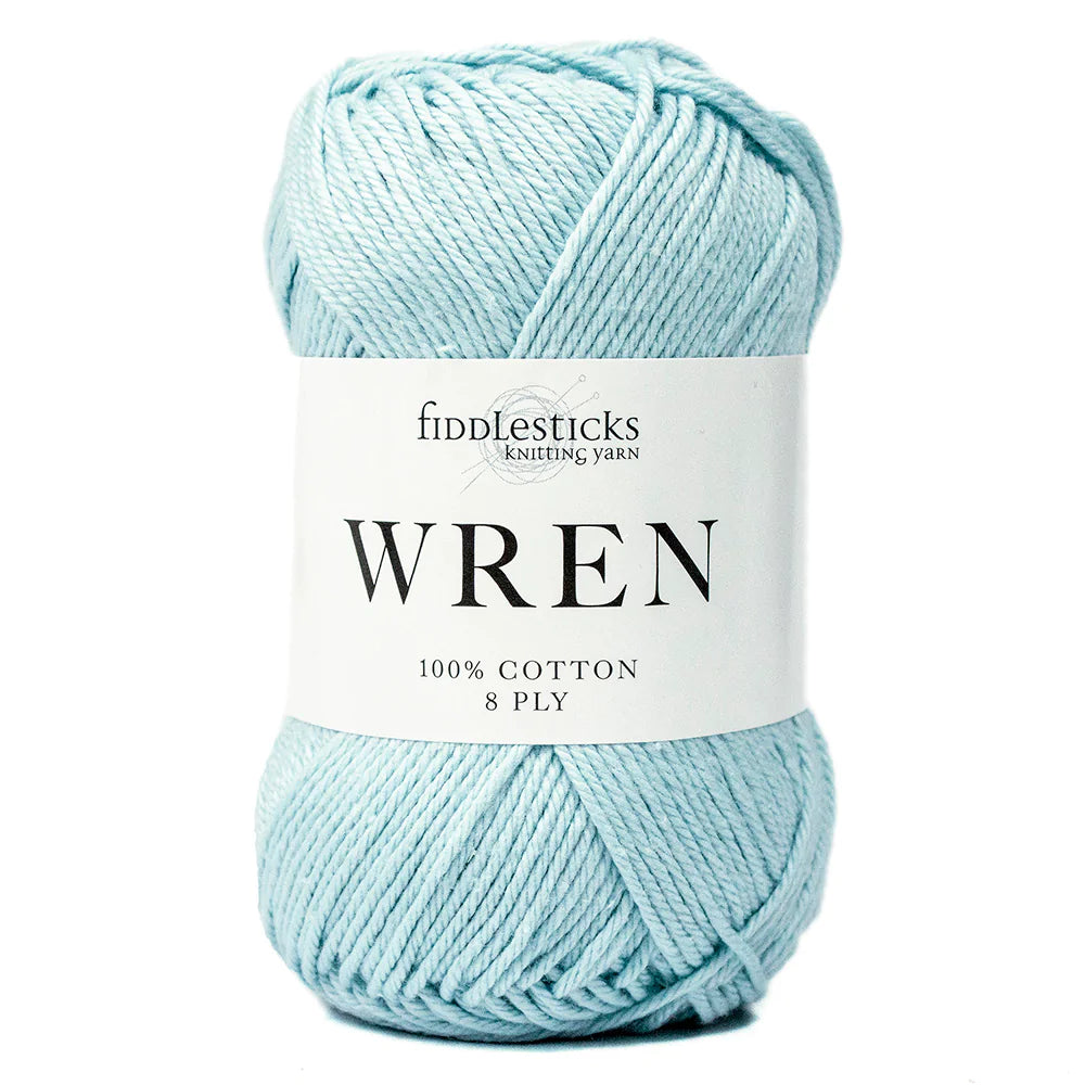 Fiddlesticks Wren 8 Ply Pure Cotton 024 Sky