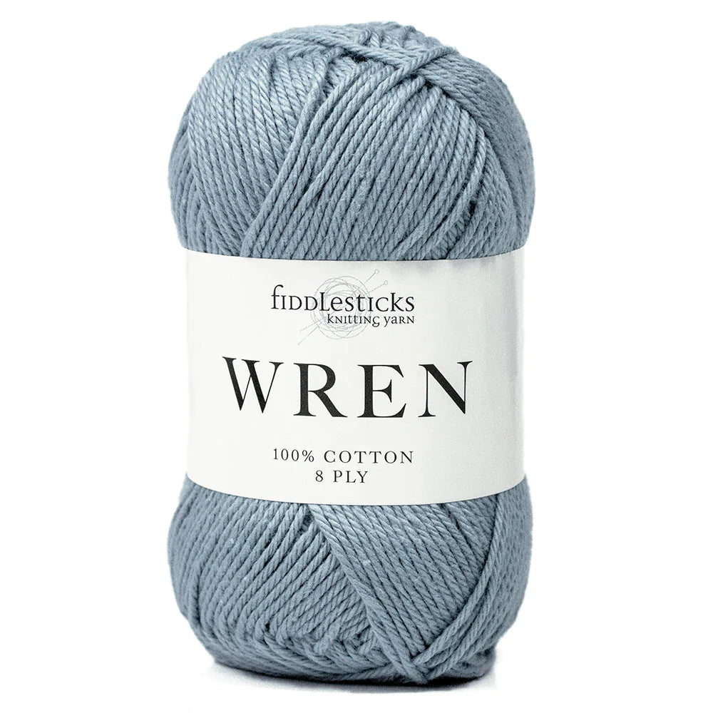 Fiddlesticks Wren 8 Ply Pure Cotton 025 Denim