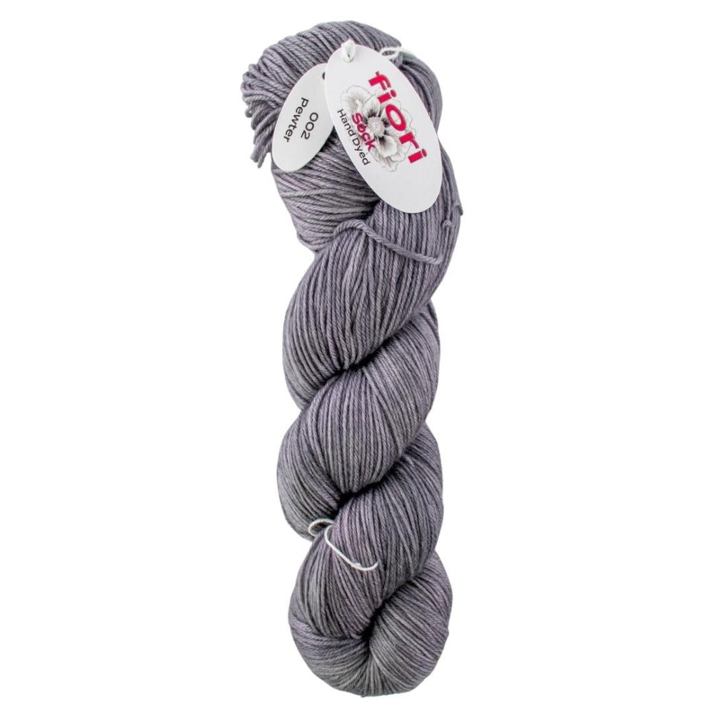 Fiori Hand Dyed Sock 002 Pewter
