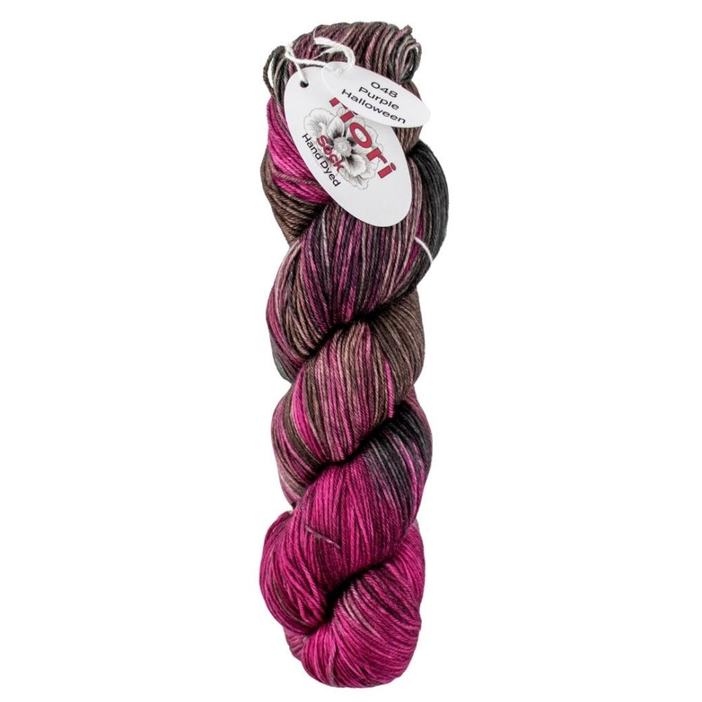 Fiori Hand Dyed Sock Yarn 048 Purple Halloween