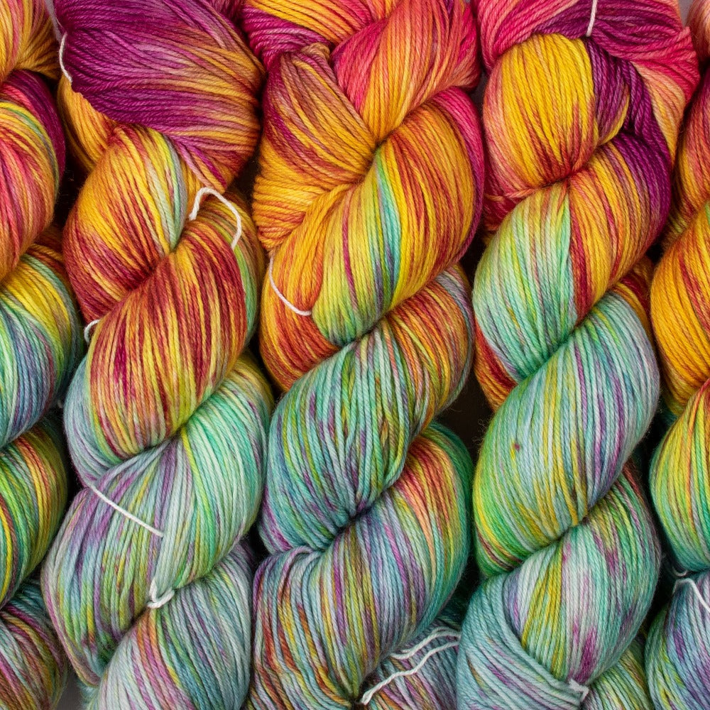 Fiori Hand Dyed Sock 037 Rainbow