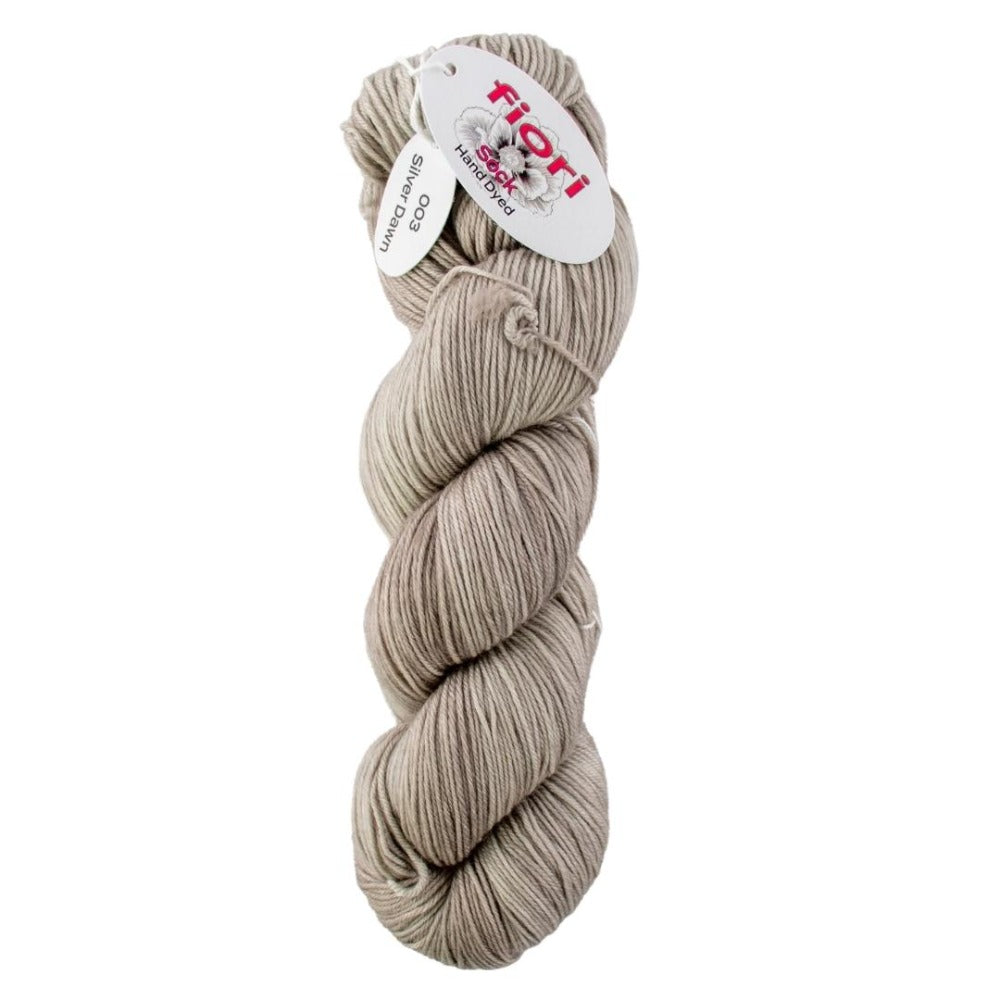 Fiori Hand Dyed Sock 003 Silver Dawn
