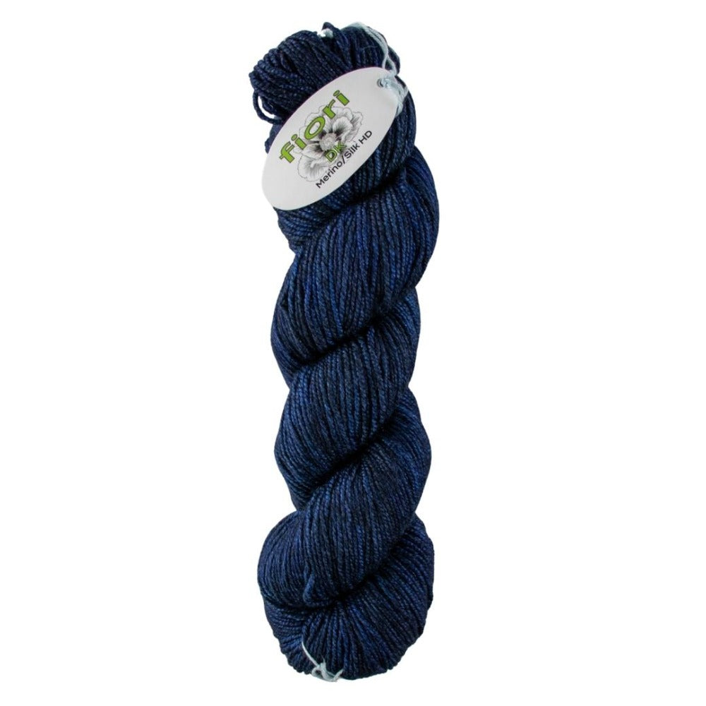 Fiori Hand Dyed Merino Silk DK 008 Midnight Blue