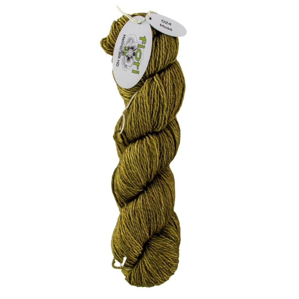 Fiori Hand Dyed Merino Silk DK 024 Moss