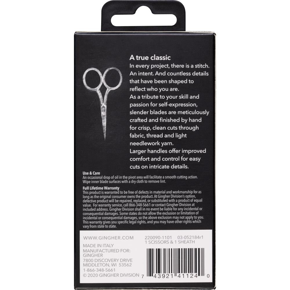 Gingher Large Handled Embroidery Scissors 4 Inch/10.1cm