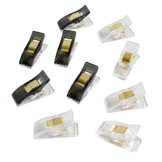 Hemline Gold Fabric Quilt Clips Pack of 30