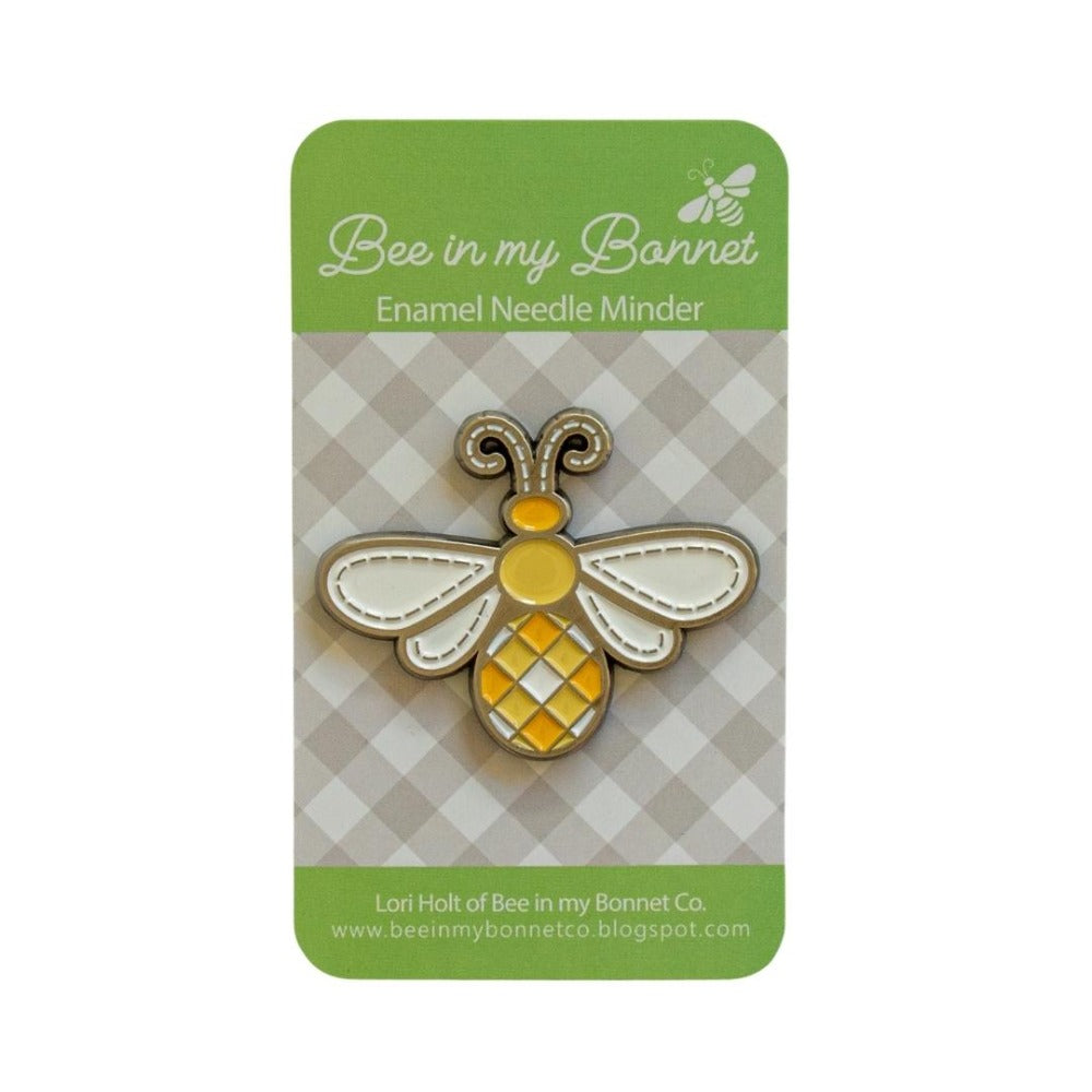 It's Sew Emma Bee in My Bonnet Enamel Magnetic Needle Minder