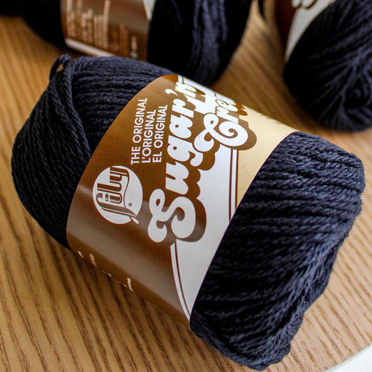 Lily Sugar 'n Cream 10 Ply Solids Black