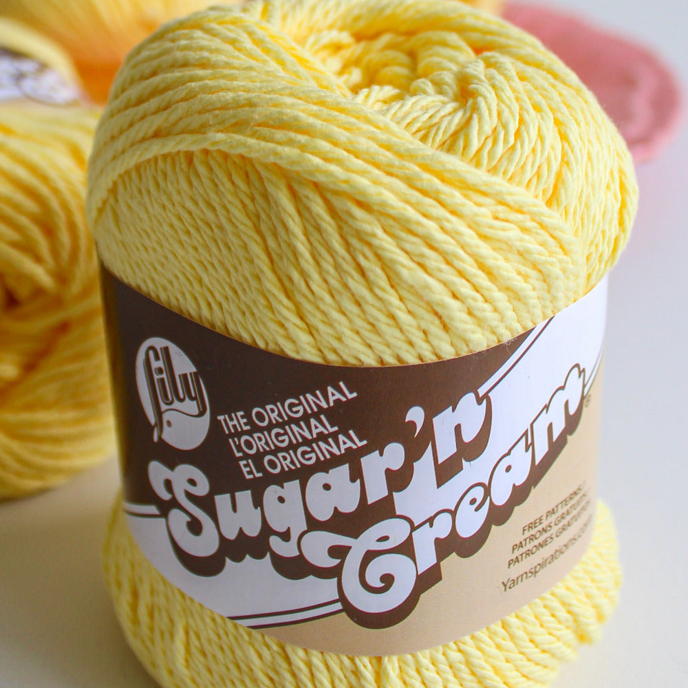 Lily Sugar 'n Cream 10 Ply Solids Yellow