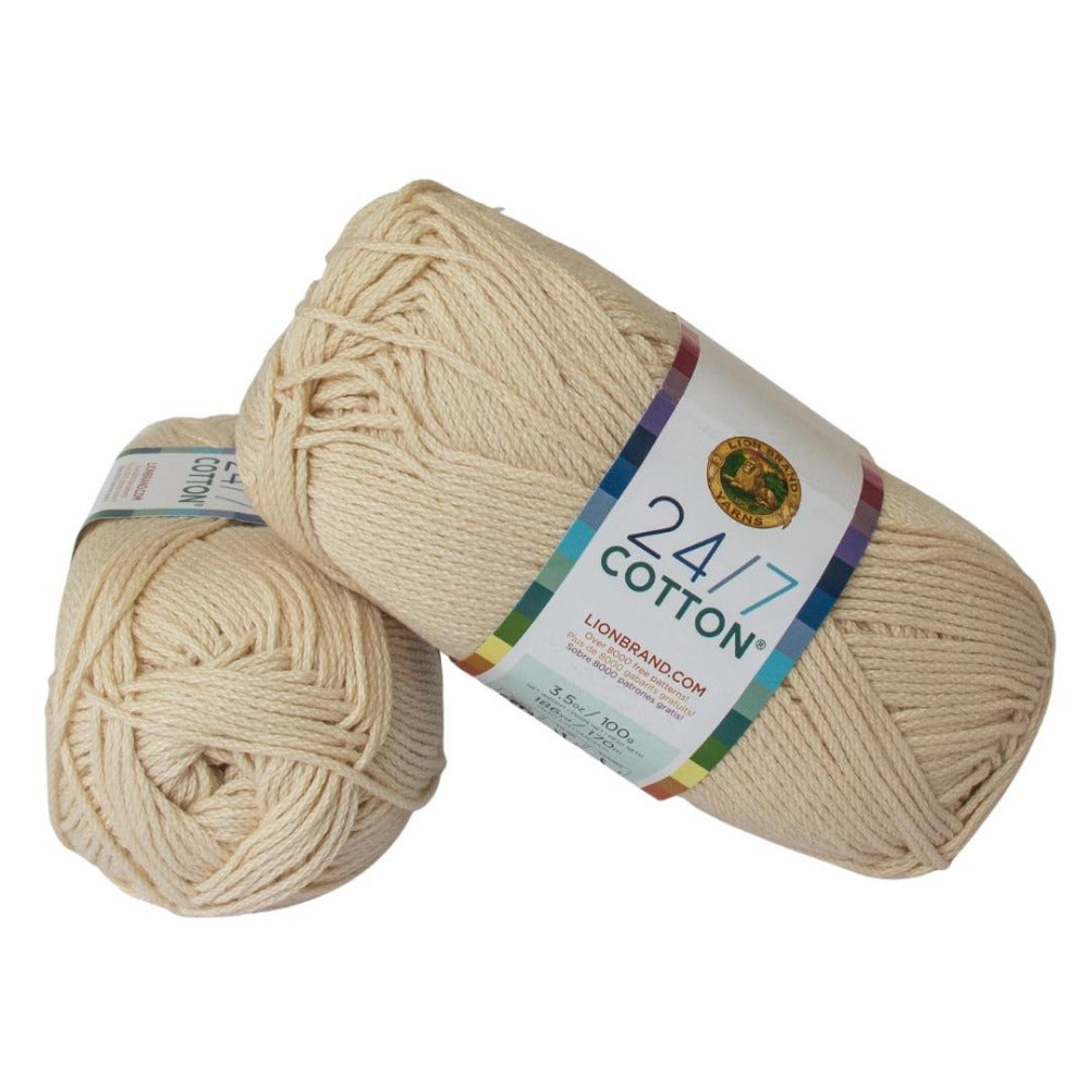 Lion Brand 24/7 Cotton 761-098C Ecru