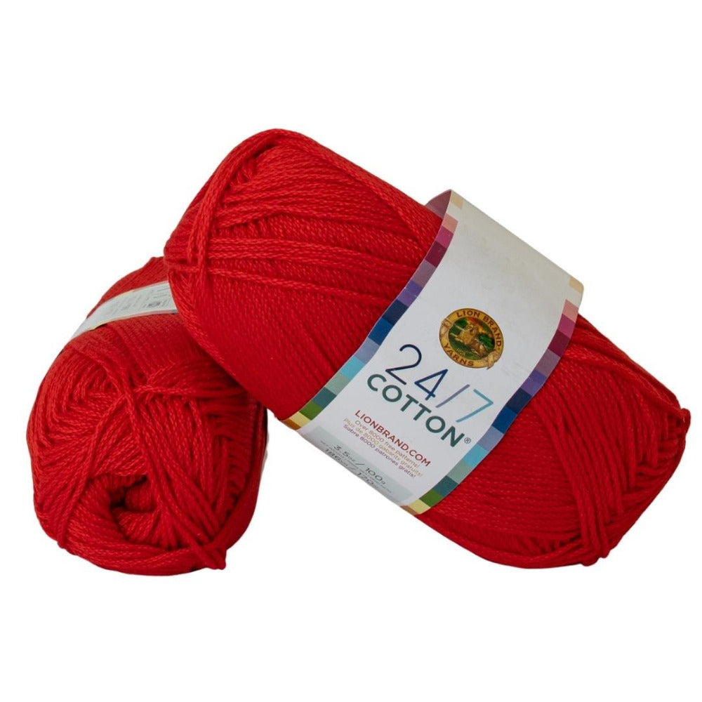 Lion Brand 24/7 Cotton 761-113B Red