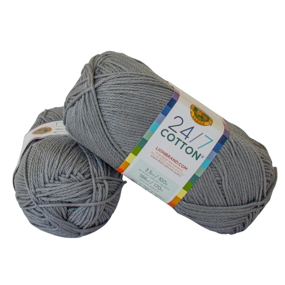 Lion Brand 24/7 Cotton 761-149 Silver