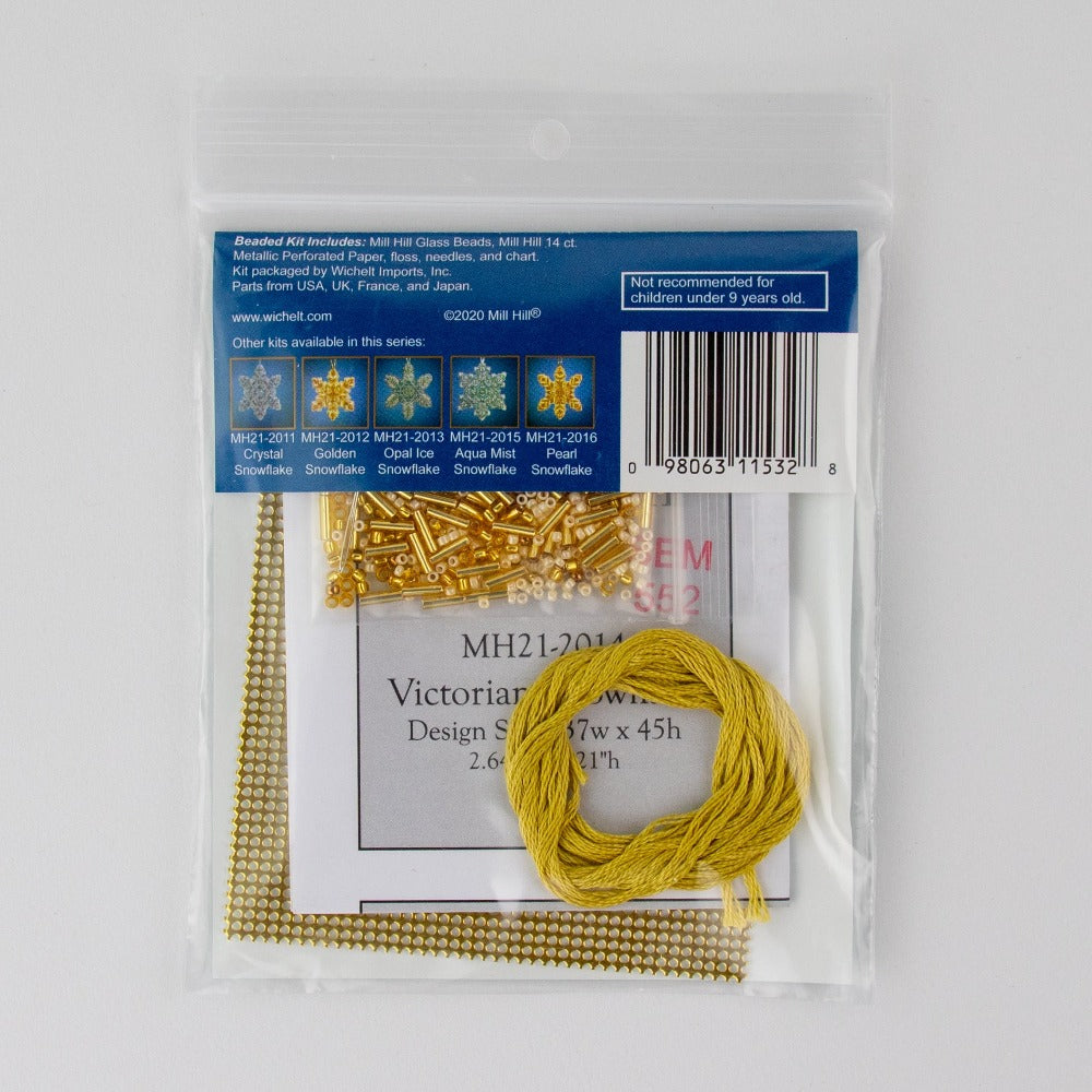 Mill Hill MH21-2014 Victorian Snowflake Counted Cross Stitch Kit