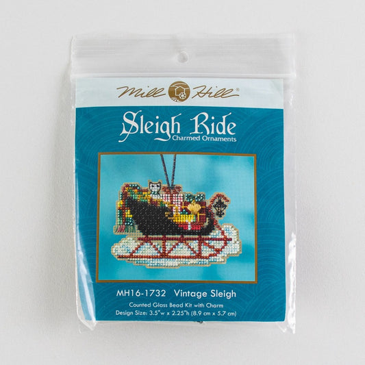 Mill Hill MH16-1732 Vintage Sleigh Counted Cross Stitch Kit