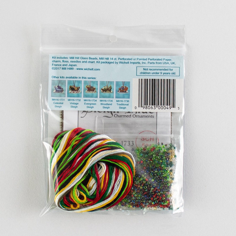 Mill Hill MH16-1733 Toyland Sleigh Counted Cross Stitch Kit