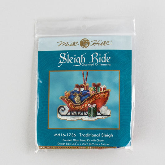 Mill Hill MH16-1736 Traditional Sleigh Counted Cross Stitch Kit
