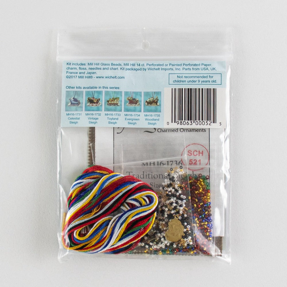 Mill Hill MH16-1736 Traditional Sleigh Counted Cross Stitch Kit