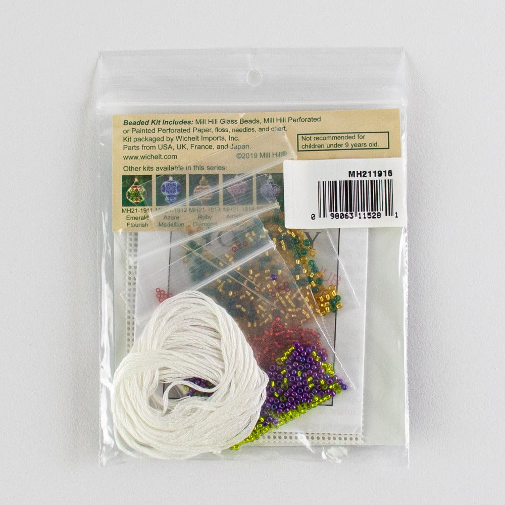 Mill Hill MH21-1916 Crimson Cloisonne Counted Cross Stitch Kit