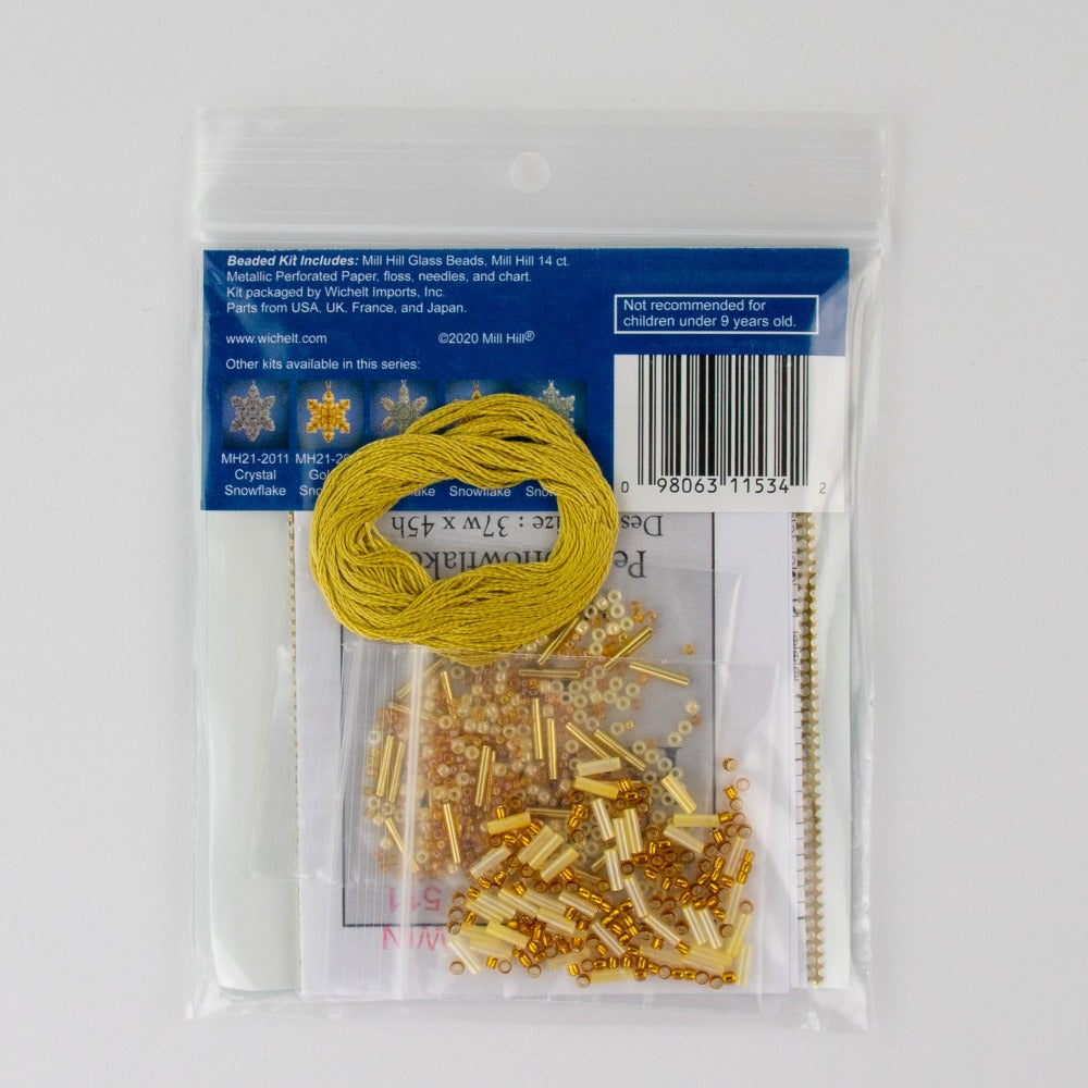 Mill Hill MH21-2016 Pearl Snowflake Counted Cross Stitch Kit