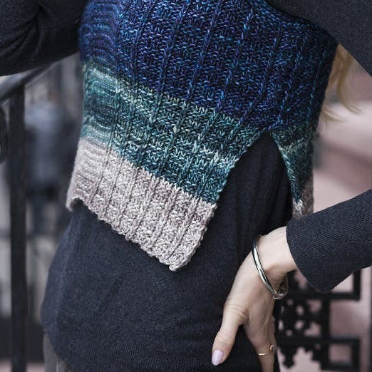 Malabrigo Book 18 "Rios and Washted" Morandi Side V-Neck Tank