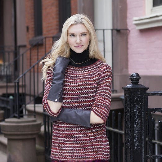 Malabrigo Book 18 "Rios and Washted" Mimi Textured Lace Pullover