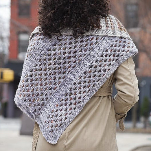 Malabrigo Book 18 "Rios and Washted" Margaux Textured Pattern Shawl