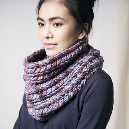 Malabrigo Book 19 "Rasta Studio Style" Indigo Cowl