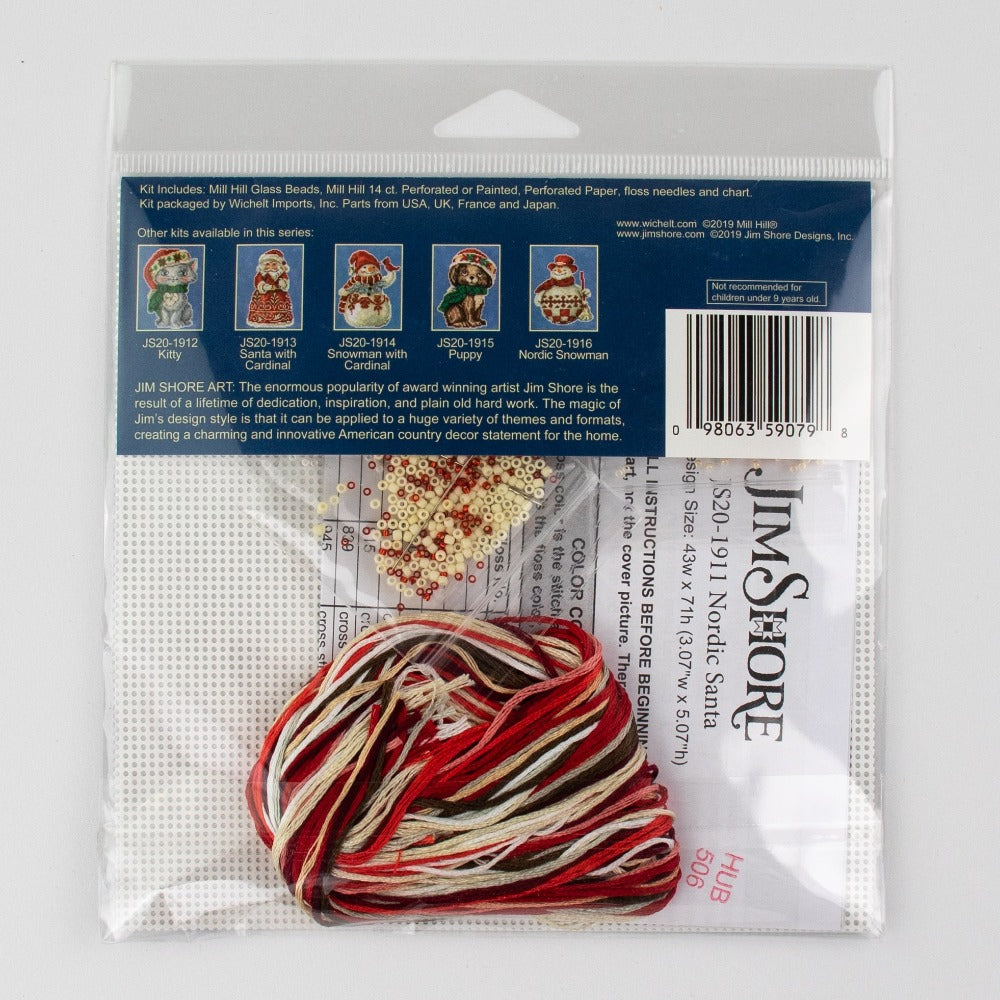 Mill Hill JS20-1911 Jim Shore Nordic Santa Counted Cross Stitch Kit