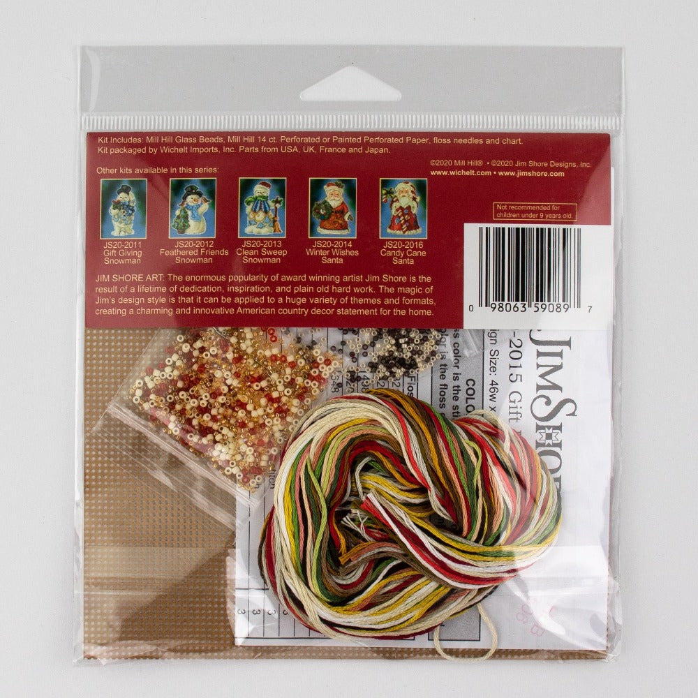 Mill Hill JS20-2015 Gift Bearing Santa Counted Cross Stitch Kit