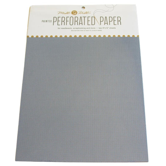 Mill Hill Painted Perforated Paper Sky Blue