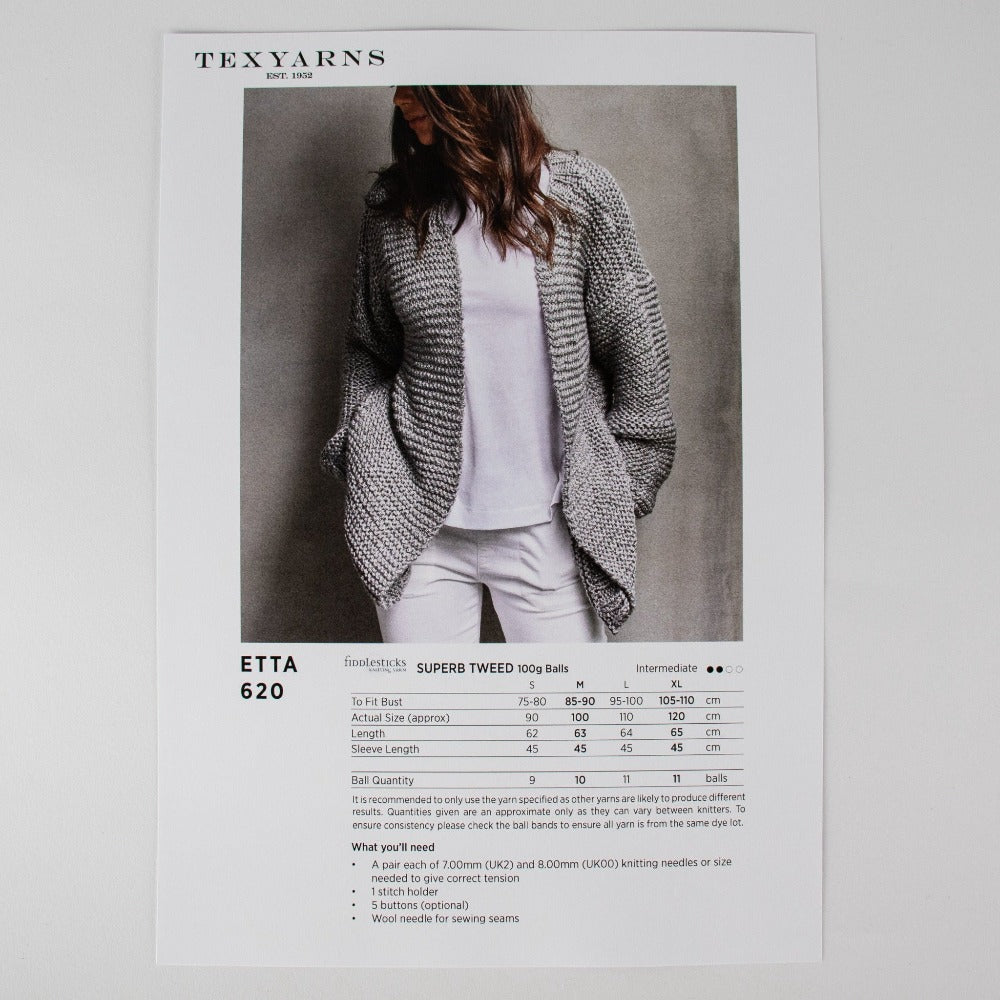 TX620 Etta Oversized Women's Loose Fit Cardigan
